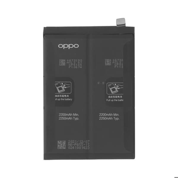 Interna Batteri för Oppo Reno 6 Pro 4500mAh Original Oppo Vit