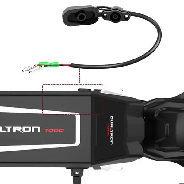 Port för uppladdning för Dualtron Togo och Togo Ltd 36V V2 Original Minimotors Svart