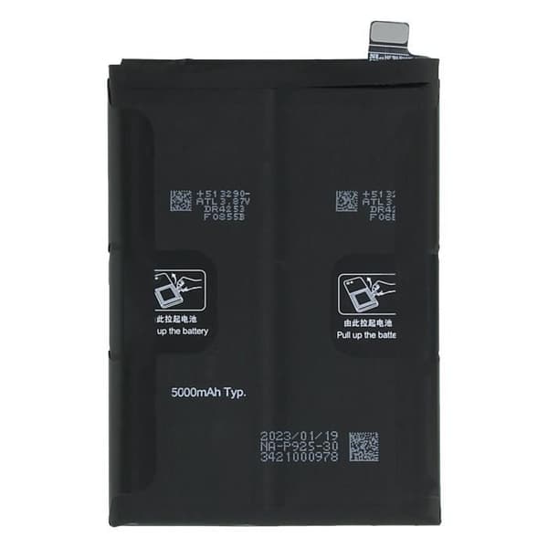 Internbatteri för OnePlus Nord 3 5G 5000mAh modell BLP925 Svart