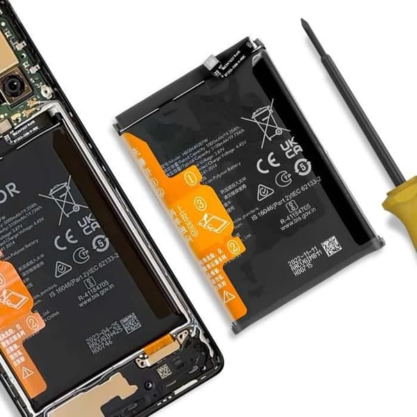 Inbyggt batteri för Honor Magic 5 Lite 5100mAh modell HB506492EFW Svart