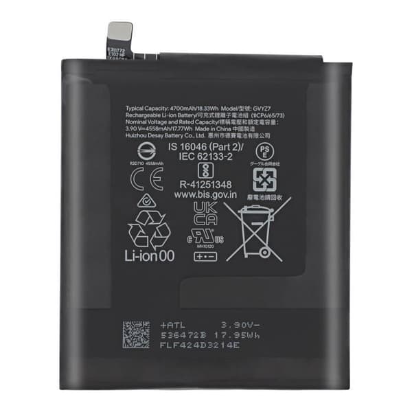 Internbatteri för Google Pixel 9 4700mAh modell GVYZ7 Google Svart