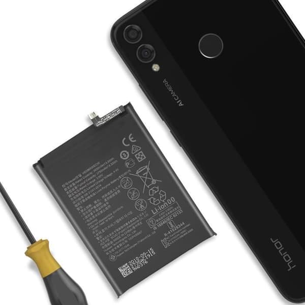 Interna batteri för Honor 8X 3750mAh modell HB386590ECW Svart