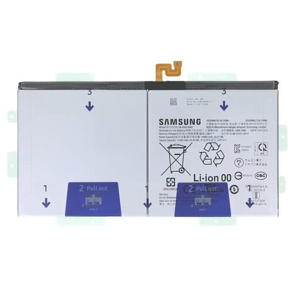 Internbatteri för Samsung Tab S9 Ultra 11200mAh modell EB-BX916ABY Svart