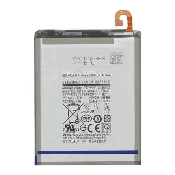 Internbatteri för Galaxy A10 och A7 2018 3300mAh modell EB-BA750ABU Vit