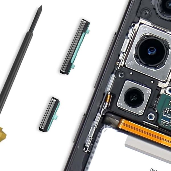 Strömknapp och Volymknapp för Samsung Galaxy S24 FE Svart