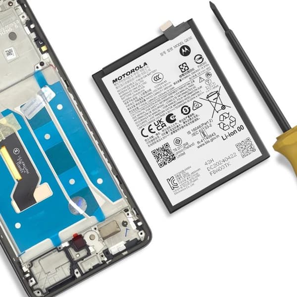Interna batteri för Motorola Moto G85 5000mAh SB18E14178 Original Motorola Vit