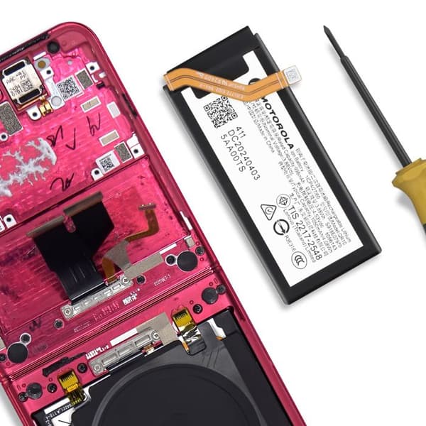 Sekundärr batteri för Motorola Moto Razr 50 Ultra 1050mAh QR10 Motorola Svart