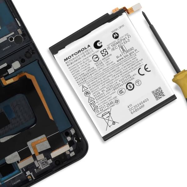 Huvudbatteri för Motorola Moto Razr 50 Ultra 2950mAh QR30 Motorola Vit