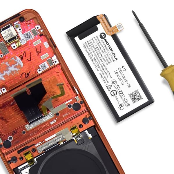 Sekundärbatteri för Motorola Moto Razr 50 1075mAh QR11 Original Motorola Svart