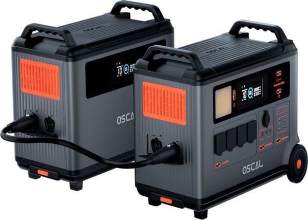 Oscal BP3600 3600Wh extra batteri, utbyggbar upp till 57600Wh för användning med PowerMax 3600/6000 (inte fristående)