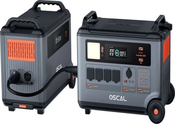 Oscal BP3600 3600Wh extra batteri, utbyggbar upp till 57600Wh för användning med PowerMax 3600/6000 (inte fristående)