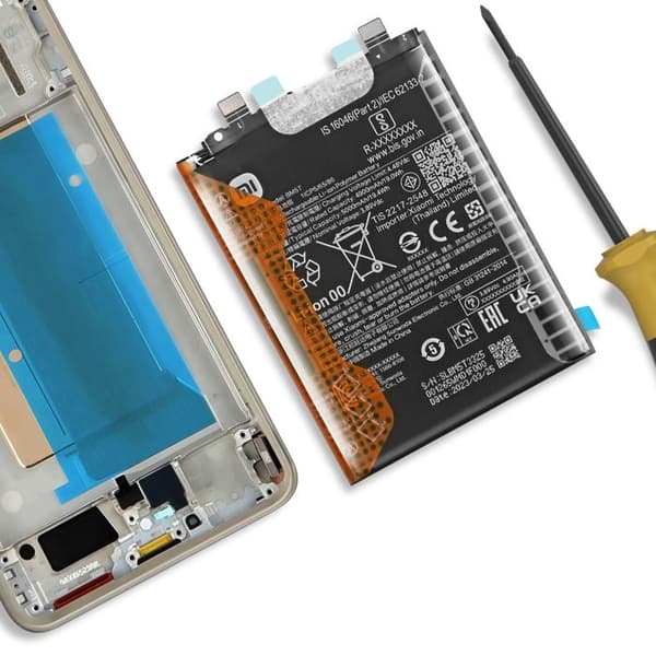 Batteri inbyggt för Xiaomi 13T och 14T 5000mAh modell BM5T Original Xiaomi svart