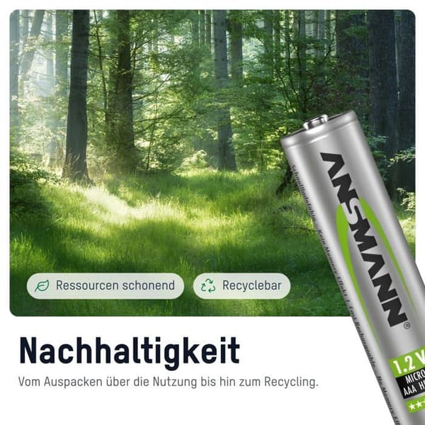 ANSMANN Dect telefonbatteri - 2 x AAA NiMH 550 mAh