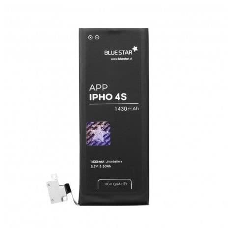 Batteri Lithium Ion Bluestar Premium 1430mAh för iPhone 4S - Snabbladdning 2.0