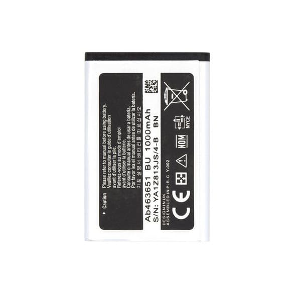 Batteri AB463651BE Li-ion 1000 mAh för Smartphone Samsung Svart