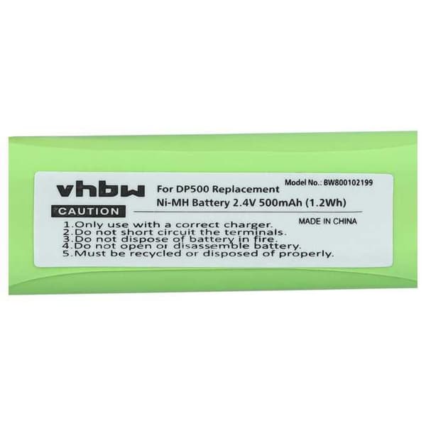 vhbw 3x Batteri kompatibel med Swissvoice DP500, DP500 Eco Plus, DP550, DP550 Eco Plus, DP550 BT trådlös fast telefon (500mAh)