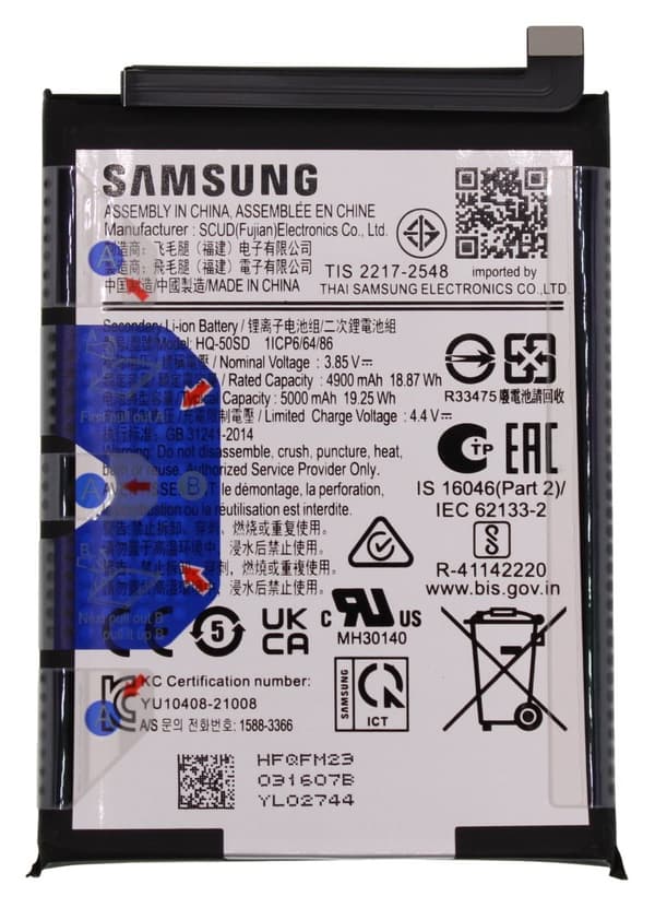 Originalt batteri GH81-23539A til Samsung Galaxy A14 SM-A145 SERVICE PACK