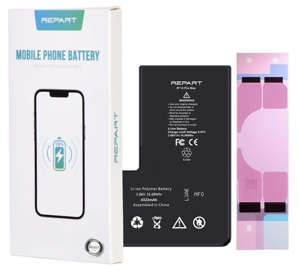 Akku Apple iPhone 14 Pro Maxille 4323mAh ilman BMS:ää REPART