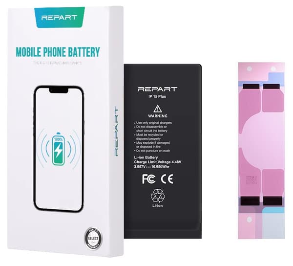Batteri Batteri till Apple iPhone 15 Plus 4383mAh Utan BMS REPARATION