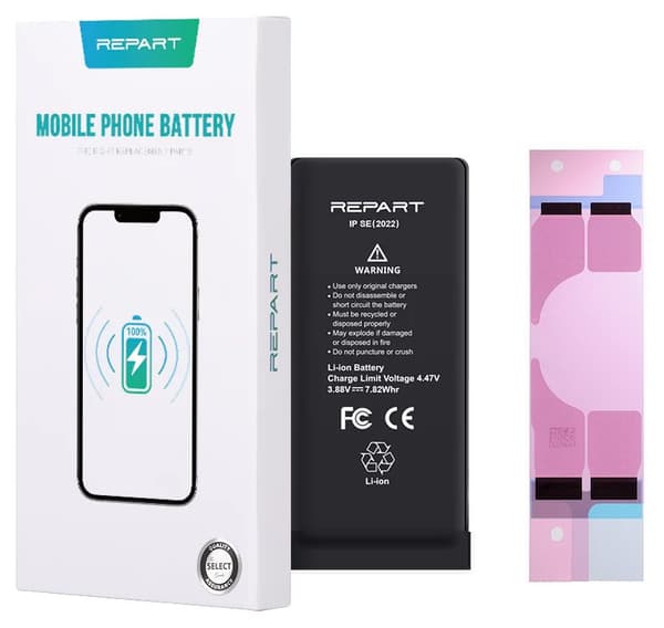 Batteri Genopladeligt Batteri til Apple iPhone SE 2022 2018mAh Uden BMS REPARATION
