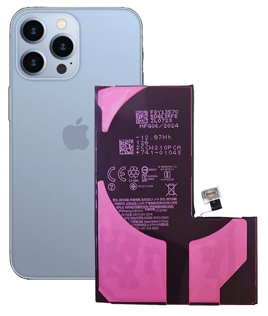 Batteri för Apple iPhone 13 Pro 3300mAh omskrivningsbart UTAN MEDDELANDE