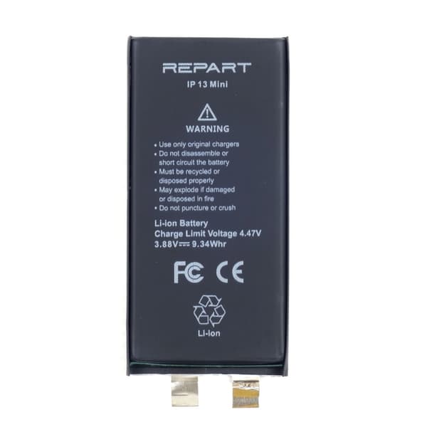 Batteri til Apple iPhone 13 mini 2406 mAh uden BMS