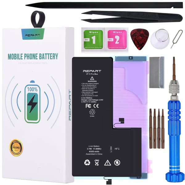 Batteri til Apple iPhone 11 Pro Max REPART 4500mAh større kapacitet