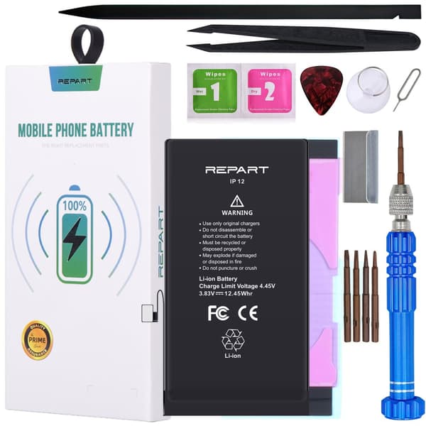 Batteri til Apple iPhone 12 REPART 3250mAh større kapacitet