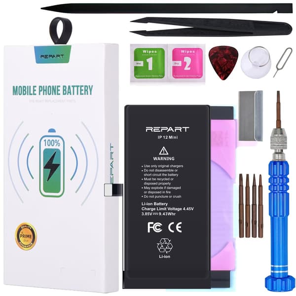 Batteri för Apple iPhone 12 mini REPART 2450mAh större kapacitet