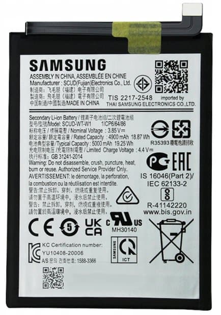 Alkuperäinen akku EB-BA226ABY Samsung Galaxy A22 SM-A226 -laitteelle HUOLTOPAKKAUS