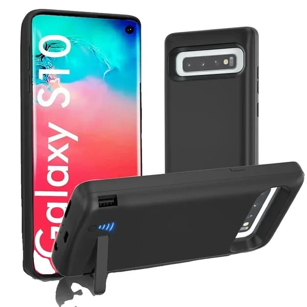 Akkulaturikotelo, 20000 mAh kapasiteetti, ohut muotoilu,S10-Musta