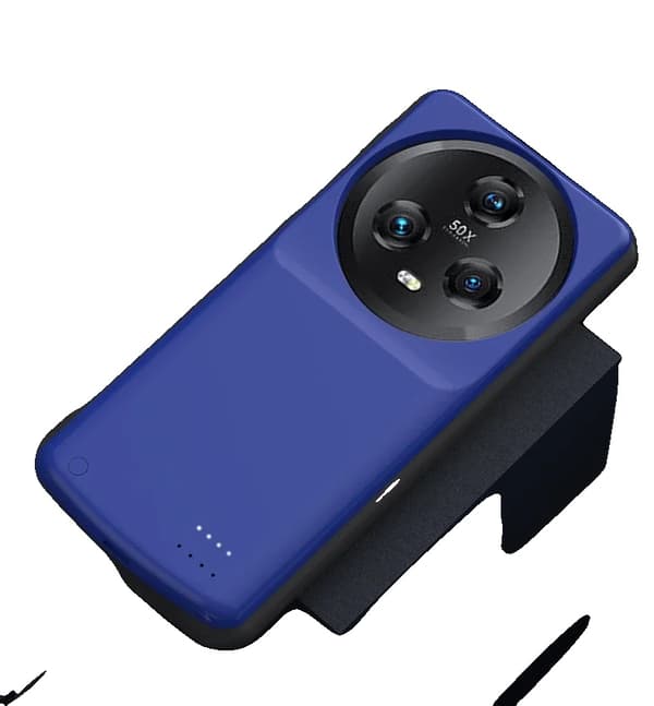 HONOR Magic 5 Pro Batteri Etui, 6800mAh Kapacitet, Hurtig Opladning,Magic 5 Pro Blå
