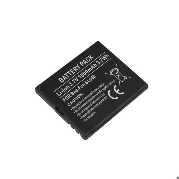 Ersättningsbatteri för Bea-Fon SL660 3.7V 1000mAh Li-ion