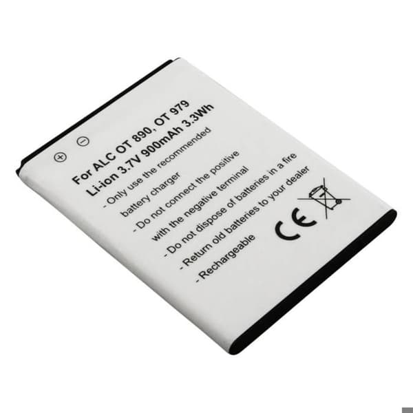 Ersättningsbatteri för Alcatel OT 890 OT 979 3,7V 900mAh Li-ion Vit
