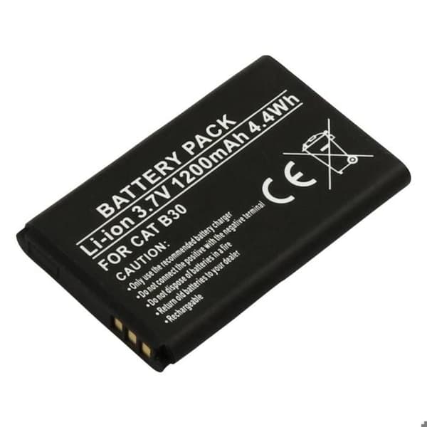 Ersättningsbatteri för CAT B30 3,7V 1200mAh Li-ion Svart