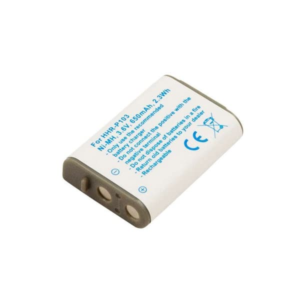 Batteri Telefon för Panasonic KX-TCA255 650mAh 3,6V 2.3Wh i Ni-MH