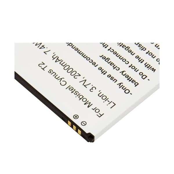Ersättningsbatteri för Mobistel Cynus T2 3,7V 2000mAh Li-ion Vit