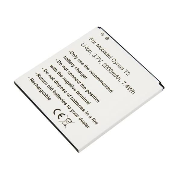 Ersättningsbatteri för Mobistel Cynus T2 3,7V 2000mAh Li-ion Vit