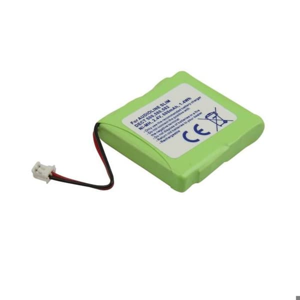 Batteri Trådlös Telefon för Audioline Slim DECT 2.4V 600mAh NiMH