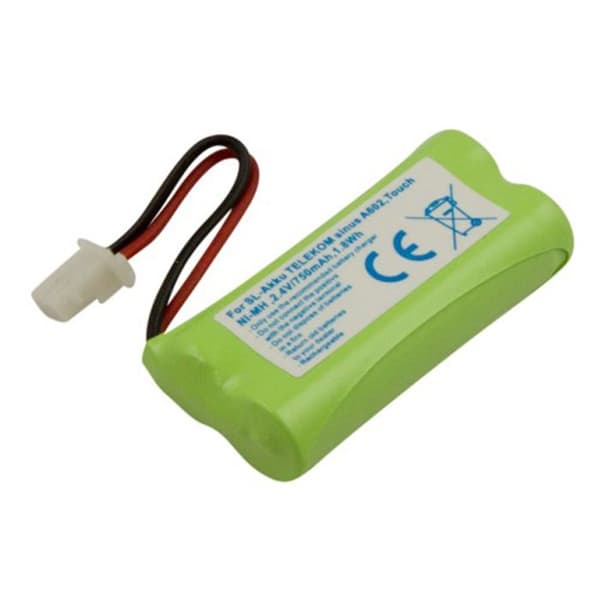 Batteri för trådlös telefon Telekom Sinus A602 Touch NiMH 2.4V 750mAh 1.8Wh Grön