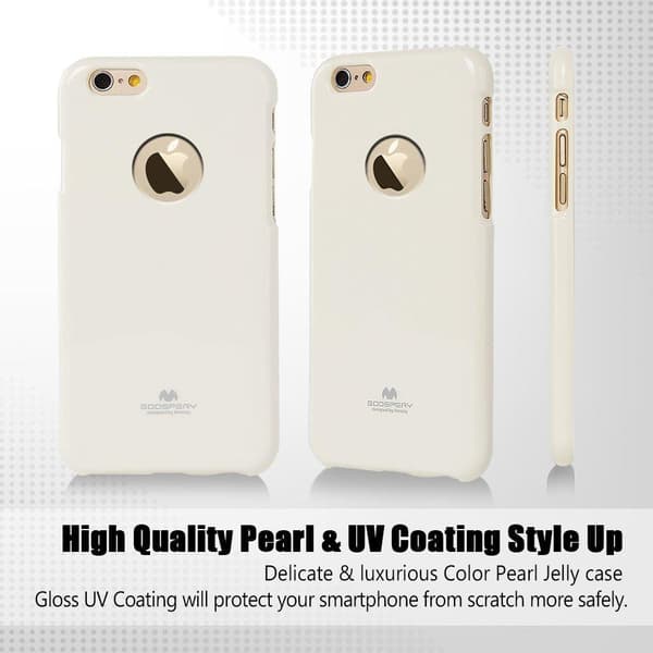 Mercury Flexicase Skal till Apple iPhone 6(S) Plus - Vit