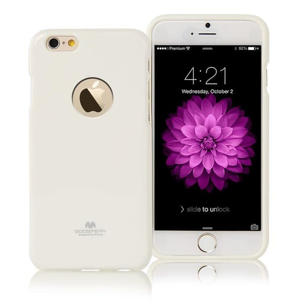 Mercury Flexicase Skal till Apple iPhone 6(S) Plus - Vit