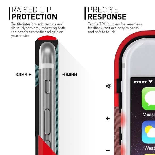 Caseology Fusion Bumper Skal till Apple iPhone 6 / 6S  - Röd