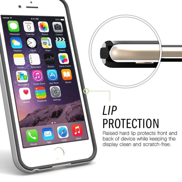 Caseology Bumper Frame Skal till Apple iPhone 6(S) Plus - MörkGrå