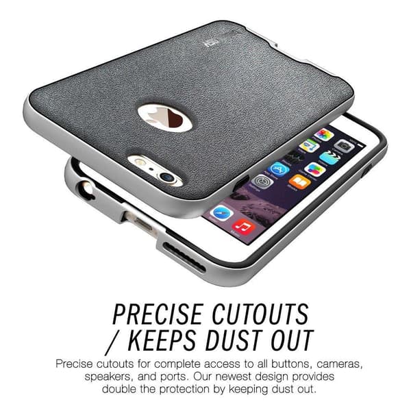 Caseology Bumper Frame Skal till Apple iPhone 6(S) Plus - MörkGrå