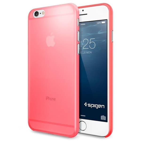SPIGEN Air Skin 0.4mm Thick Skal till Apple iPhone 6/6S  (Rosa)