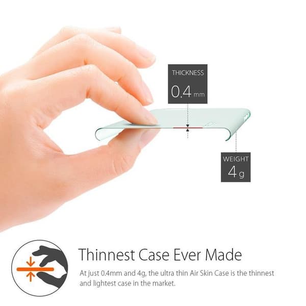 SPIGEN Air Skin 0.4mm Thick Skal till Apple iPhone 6/6S  (Mint)