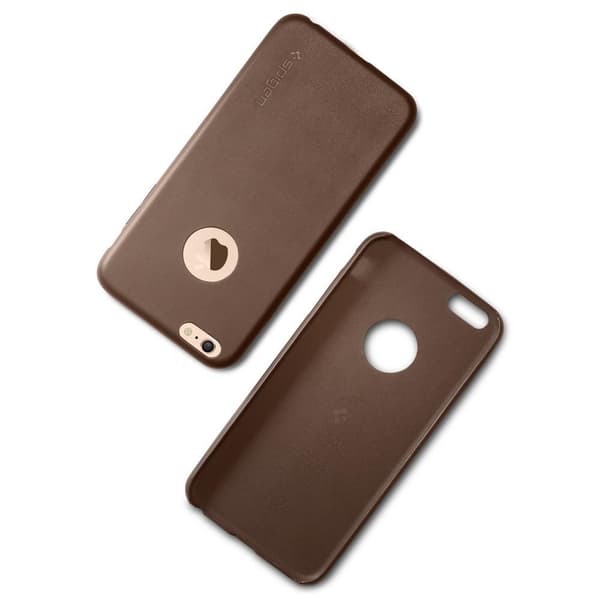 SPIGEN Leather Fit Skal till Apple iPhone 6(S) Plus - Brun