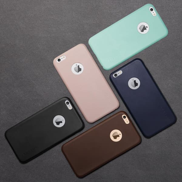 SPIGEN Leather Fit Skal till Apple iPhone 6(S) Plus - Brun