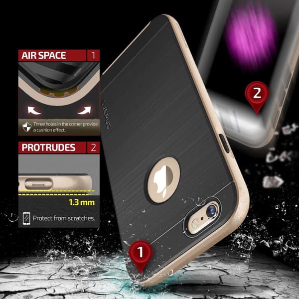 Verus High Pro Shield Skal till Apple iPhone 6 / 6S  - Guld